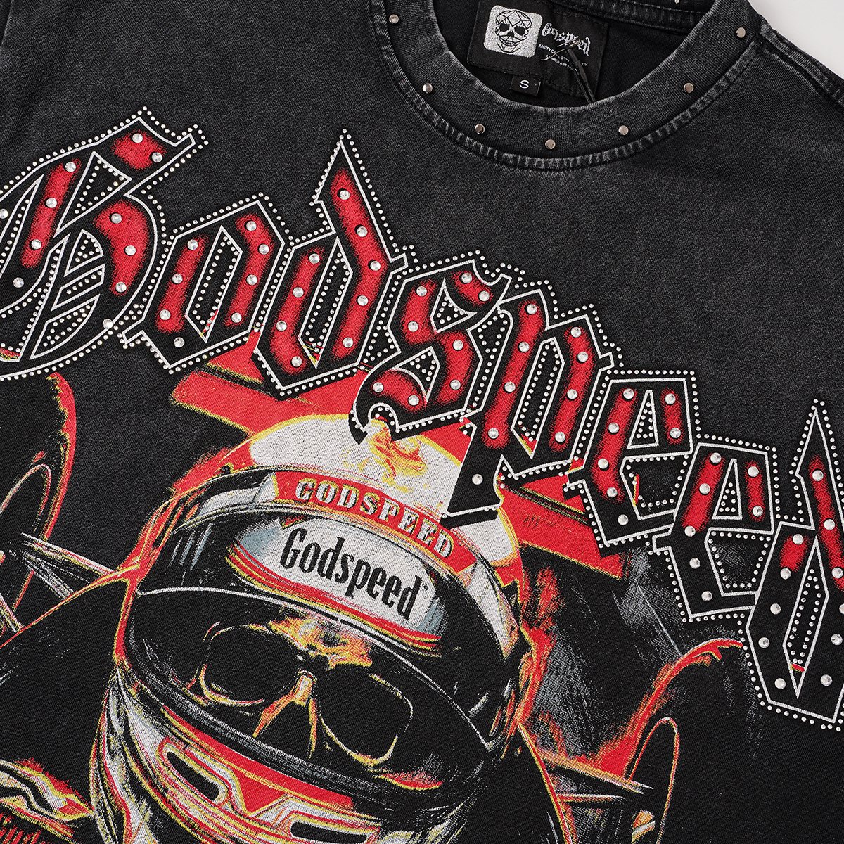 Godspeed 69 Raceway Short-Sleeve Graphic T-Shirt — detail