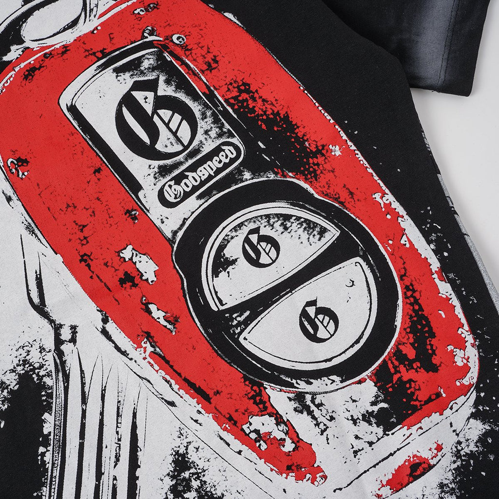 Godspeed Washed Car & Key Graphic Short-Sleeve T-Shirt — detail