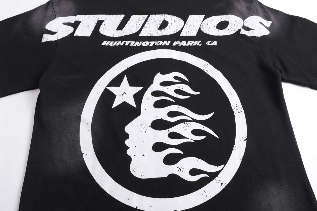 Hellstar Flaming Head Graphic T-Shirt — detail