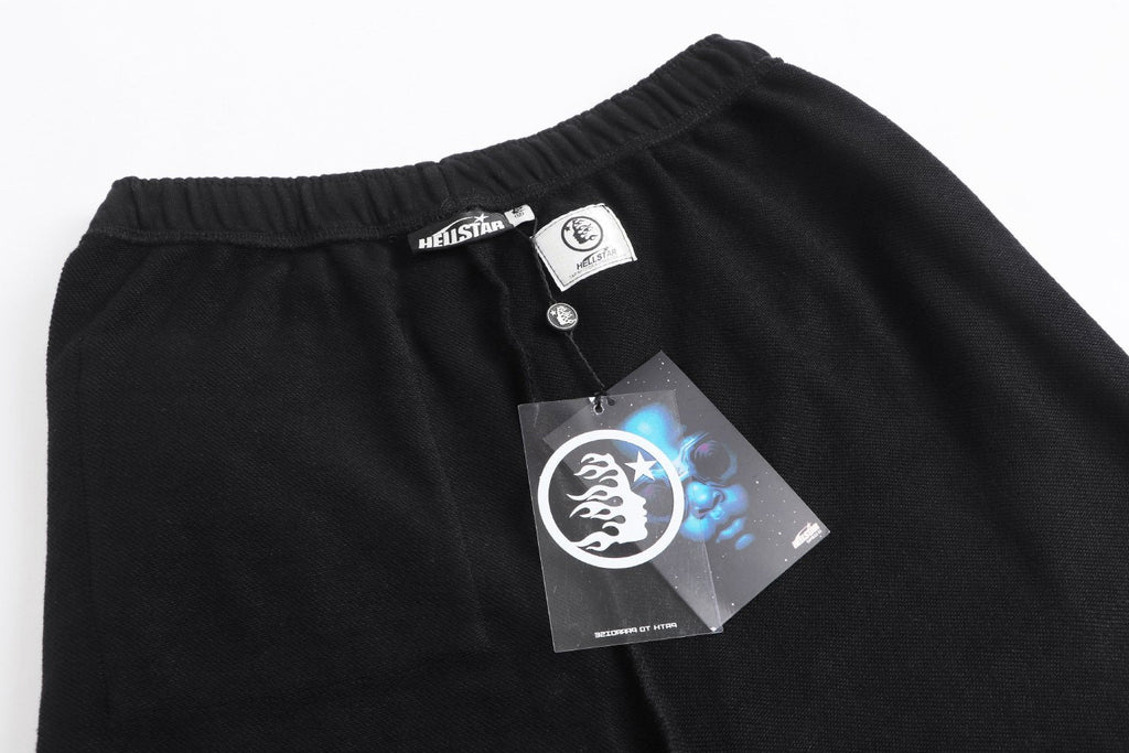 Hellstar Records Graphic Drawstring Shorts — hang_tag
