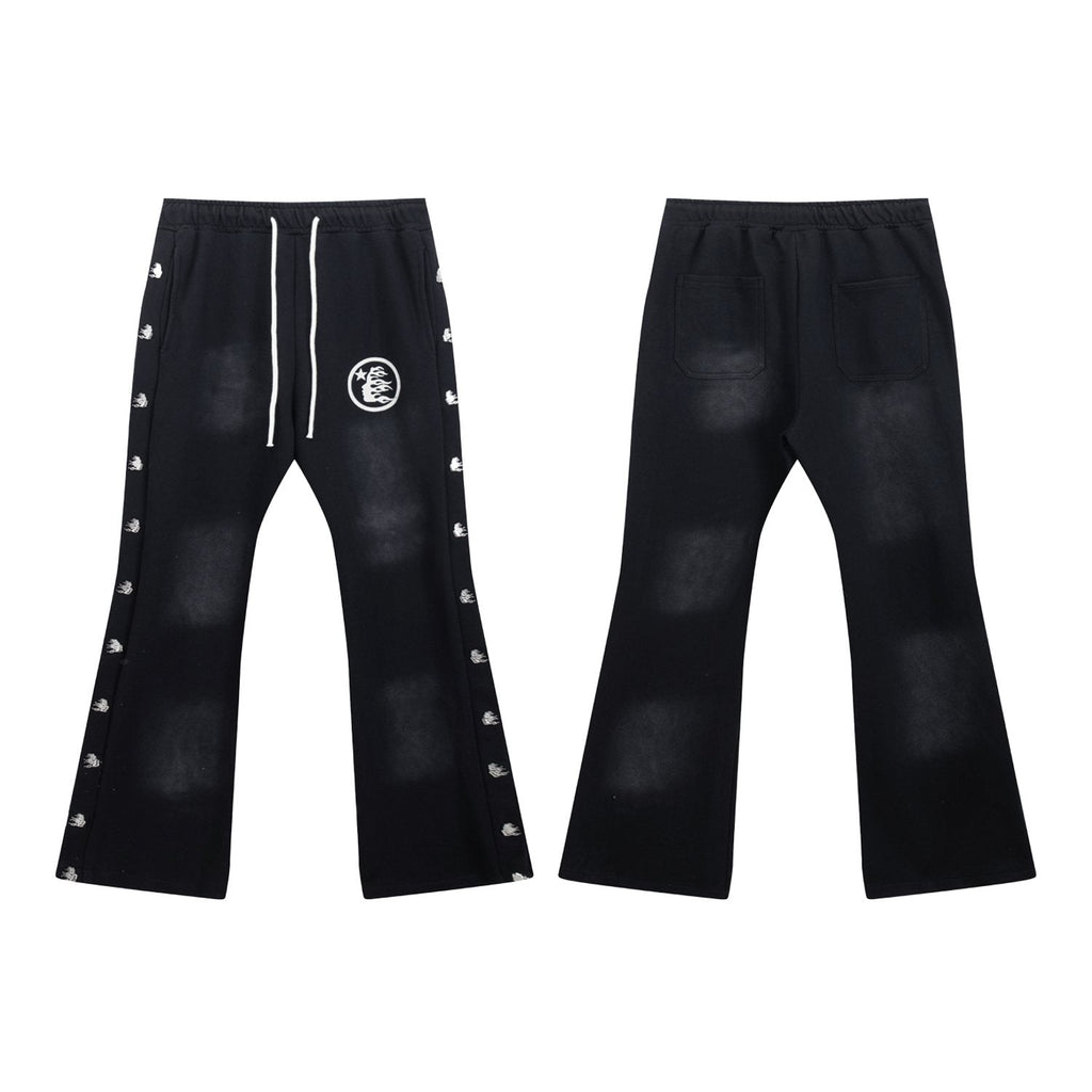 Hellstar Washed Graphic Flared Pants — hero