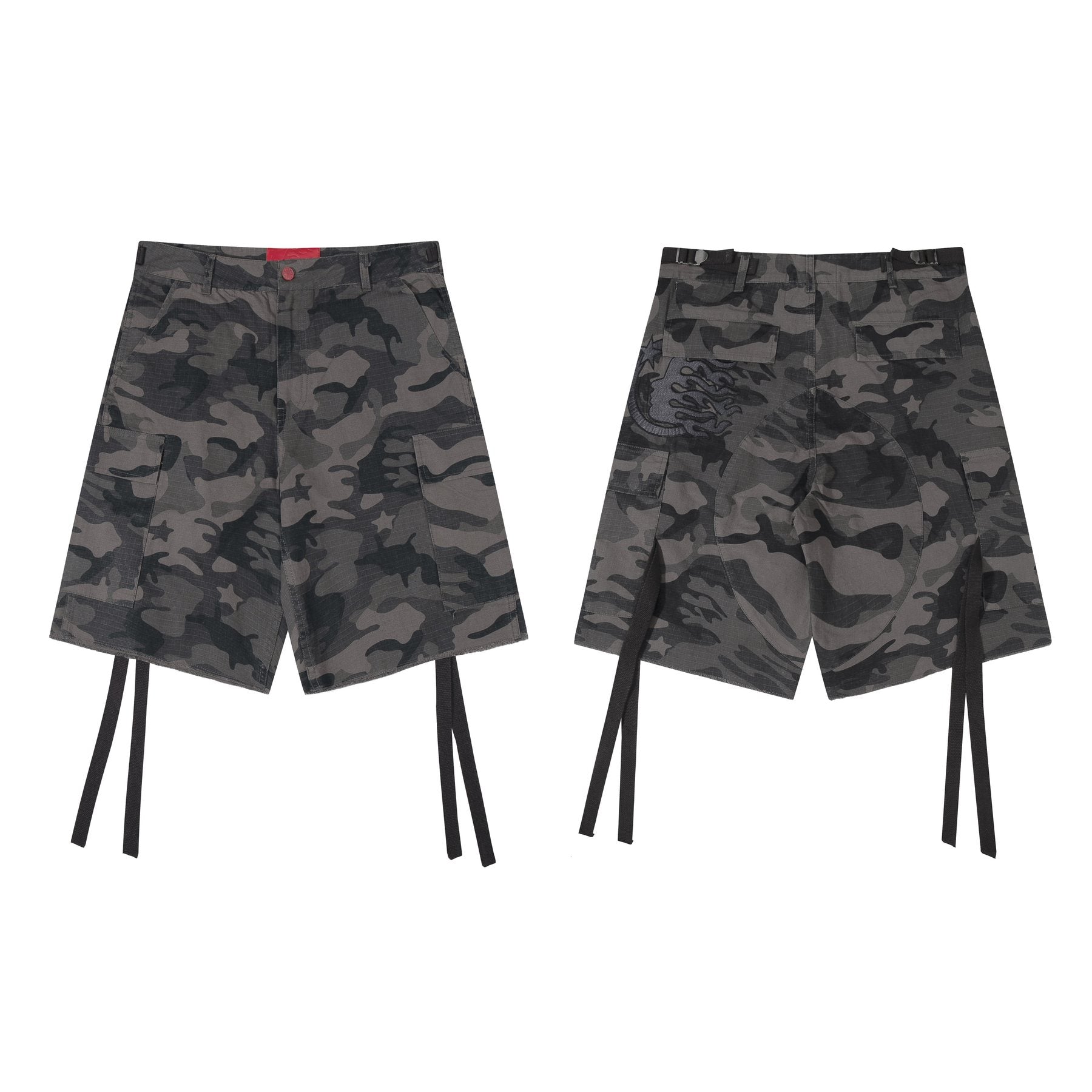 Hellstar Camo Cargo Shorts — front