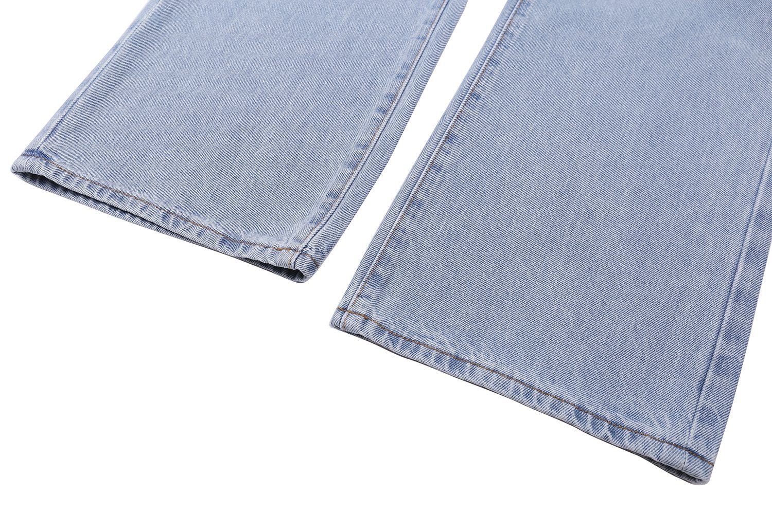 Hellstar Light Blue Washed Graphic Jeans — detail