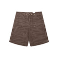 Hellstar Brown Tonal Logo Denim Shorts — hero