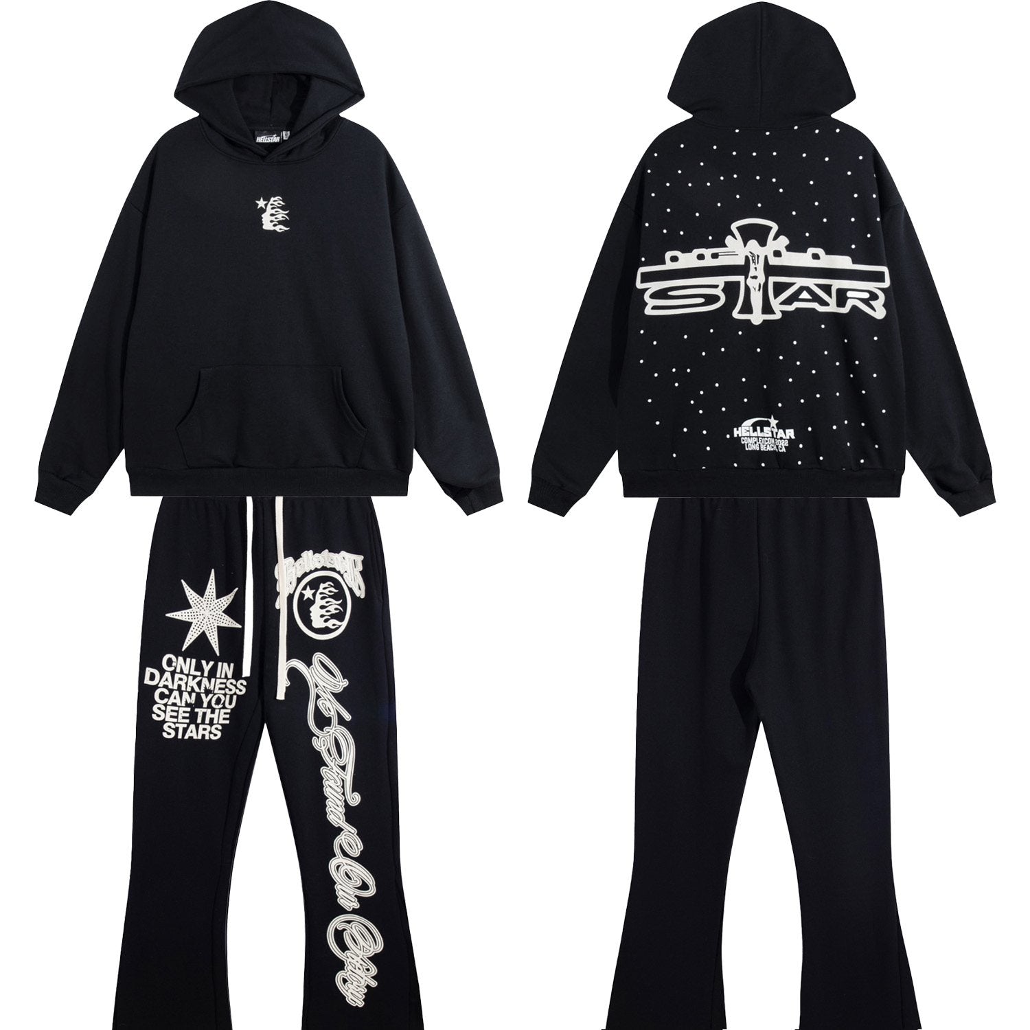 Hellstar Star Graphic Flared Pants — context