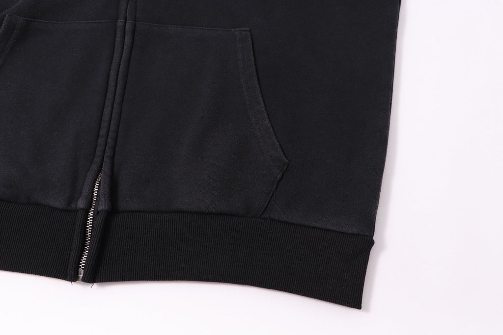 Hellstar Om Graphic Zip-Up Hoodie — detail