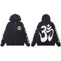 Hellstar Om Graphic Zip-Up Hoodie — hero