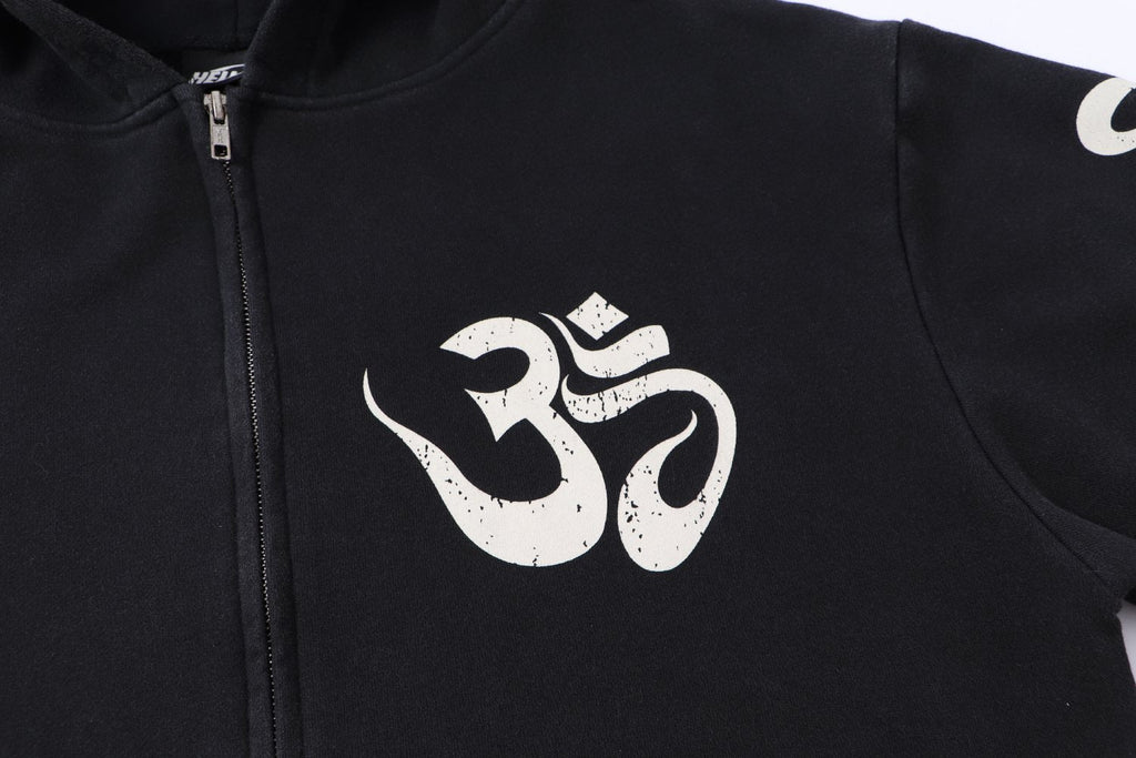 Hellstar Om Graphic Zip-Up Hoodie — detail