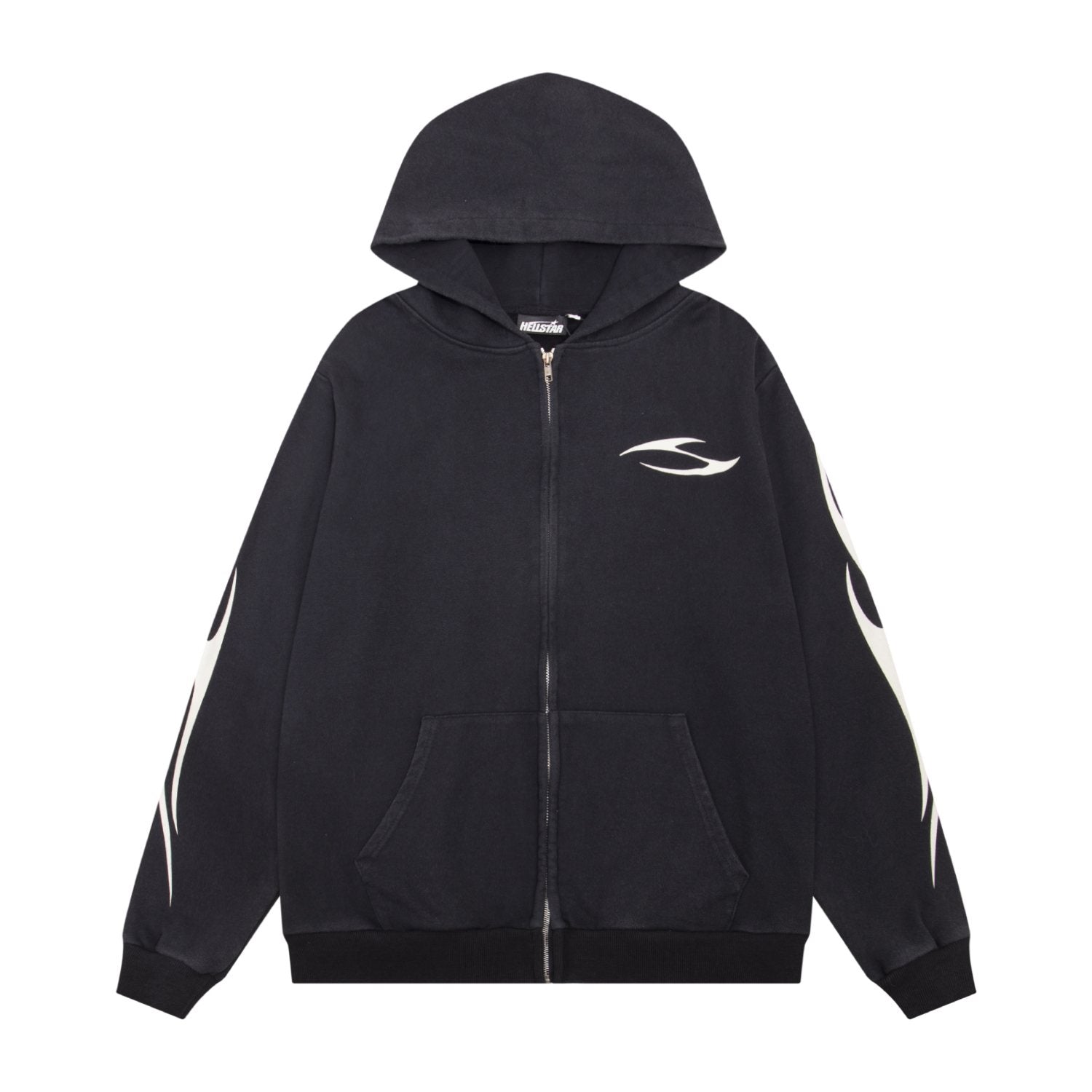 Hellstar Flame Graphic Zip-Up Hoodie — hero