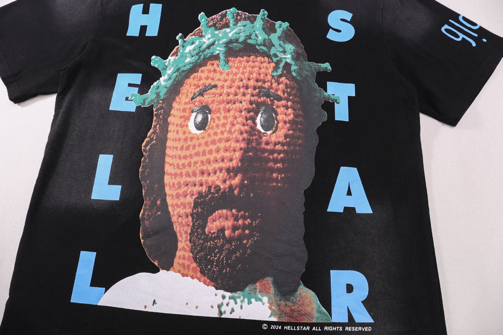 Hellstar Glory Face Graphic T-Shirt — detail