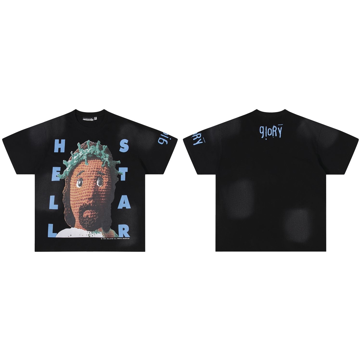 Hellstar Glory Face Graphic T-Shirt — front