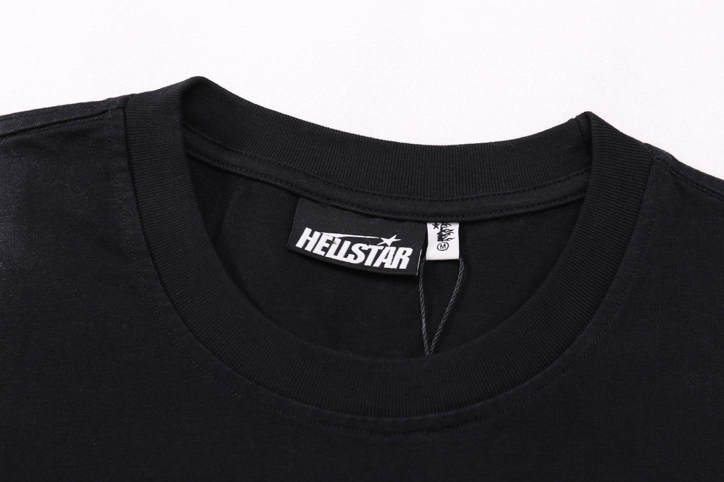Hellstar Glory Face Graphic T-Shirt — neck_label