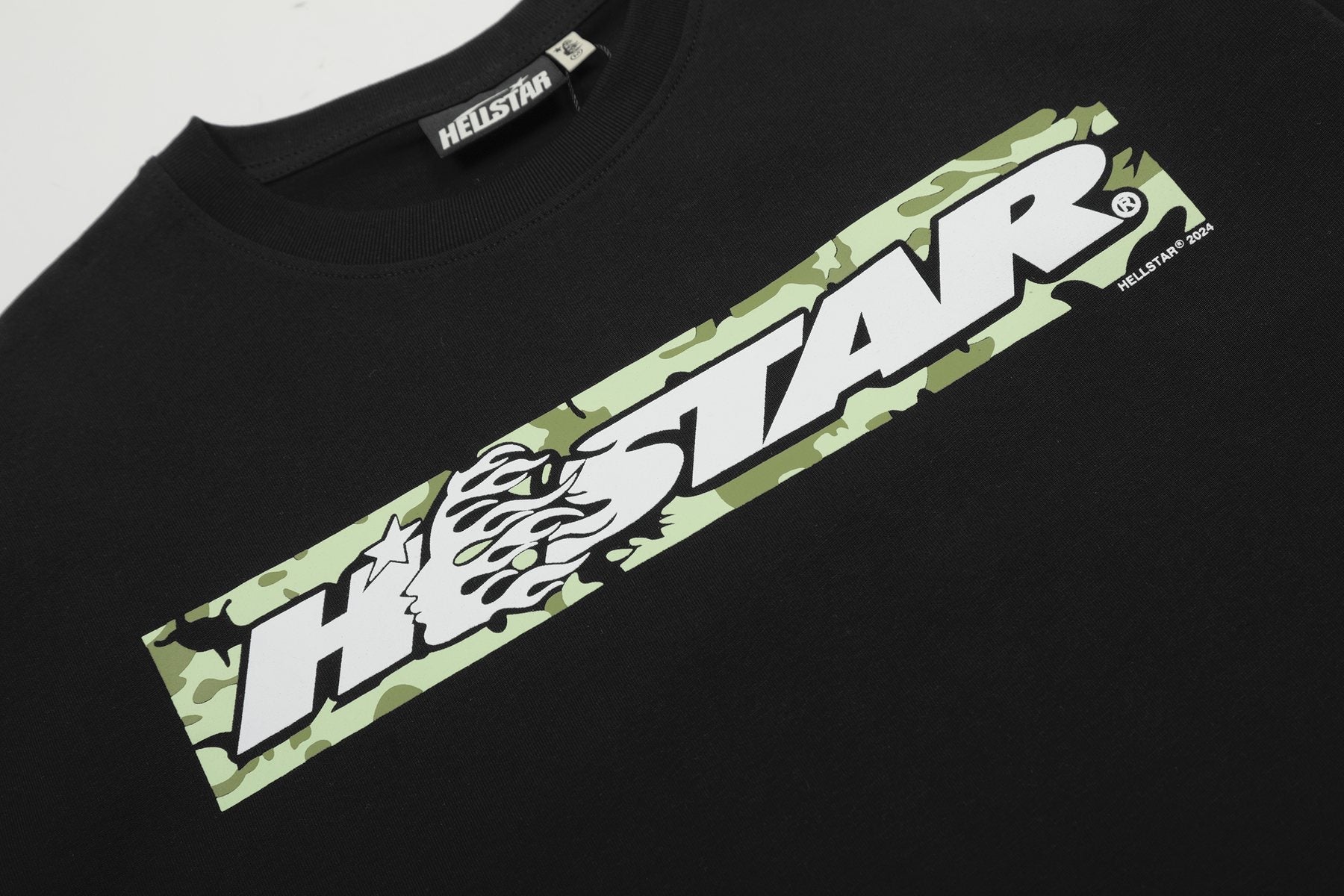 Hellstar Black Front & Back Graphic T-Shirt — detail
