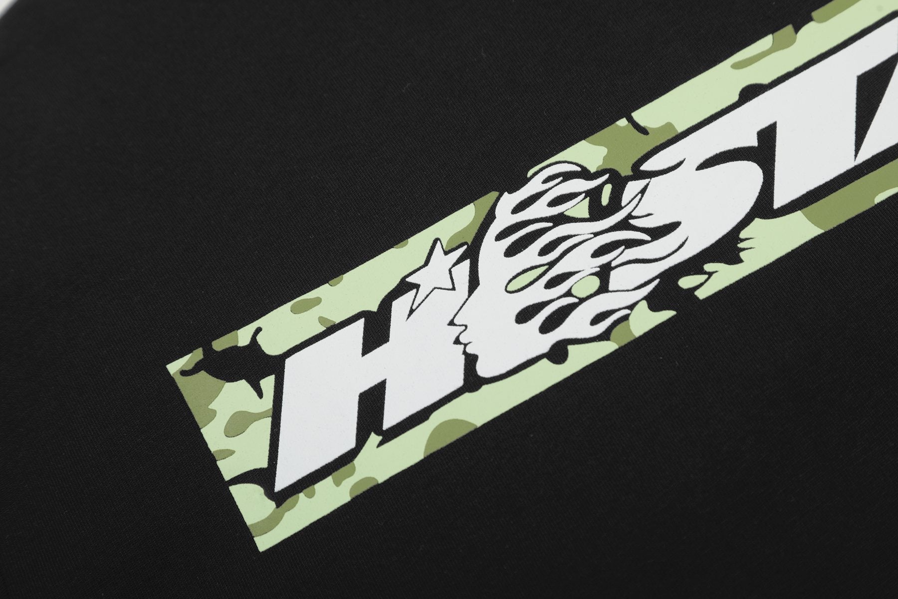 Hellstar Black Front & Back Graphic T-Shirt — detail