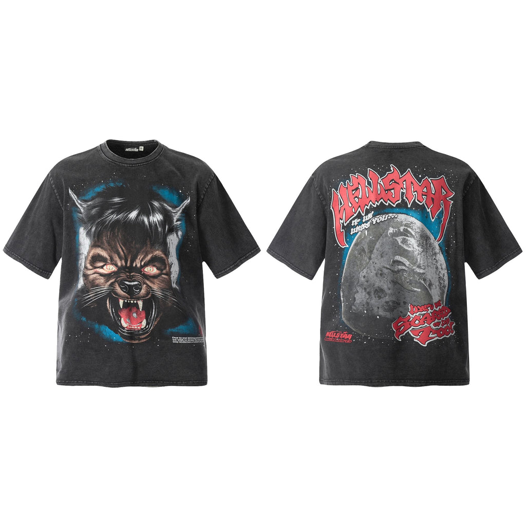 Hellstar Moon Animal Graphic T-Shirt — hero
