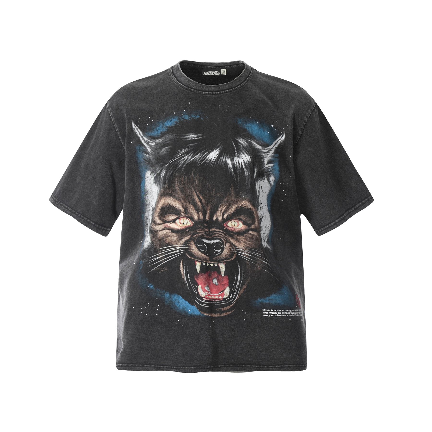 Hellstar Moon Animal Graphic T-Shirt — front