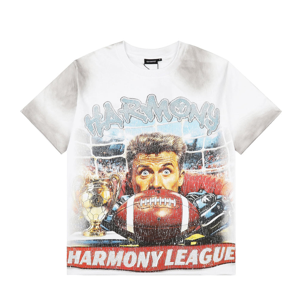 HARMONY Football Graphic T-Shirt — front