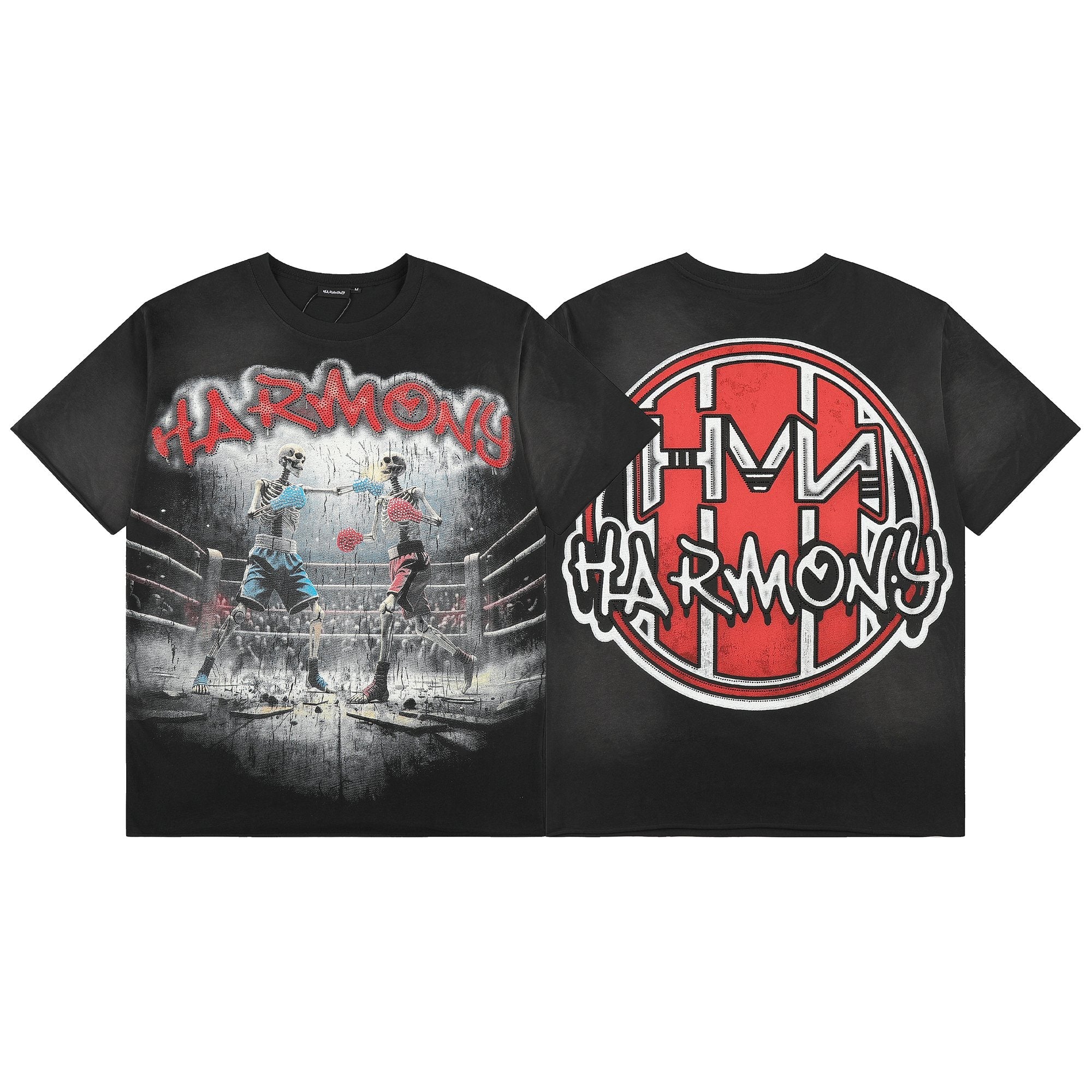 HARMONY Boxing Skeleton Graphic T-Shirt — hero