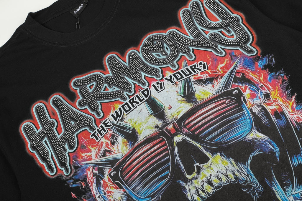 HARMONY Skull Graphic Short-Sleeve T-Shirt — detail