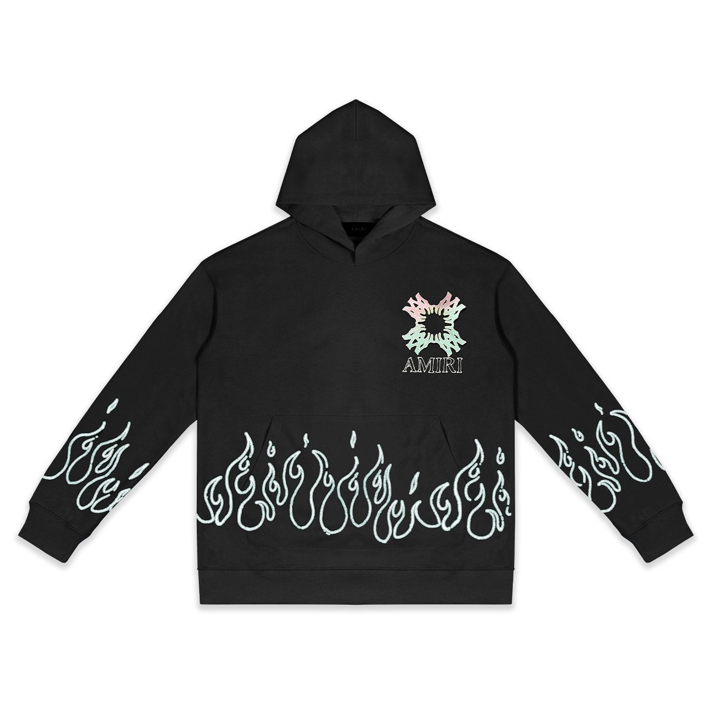 AMIRI Flame Cross Graphic Hoodie — front