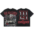 Life Hustlere Black Red/Gray Graphic Short-Sleeve T-Shirt — hero