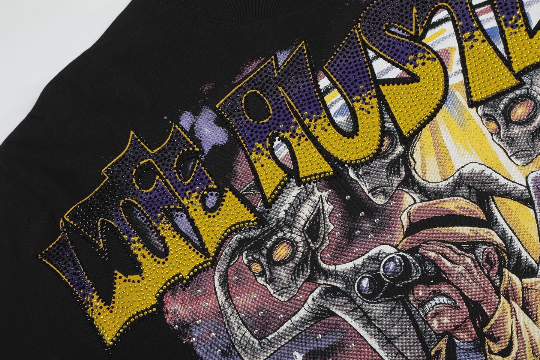 Life Hustlere Black No Days Off Graphic Short-Sleeve T-Shirt — detail