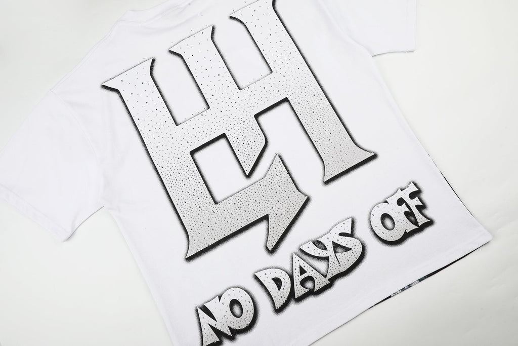 Life Hustlere LIFE HUSTLERS Angel Graphic T-Shirt - White/Black — detail