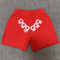 Sp5der 555 Graphic Red Shorts — hero