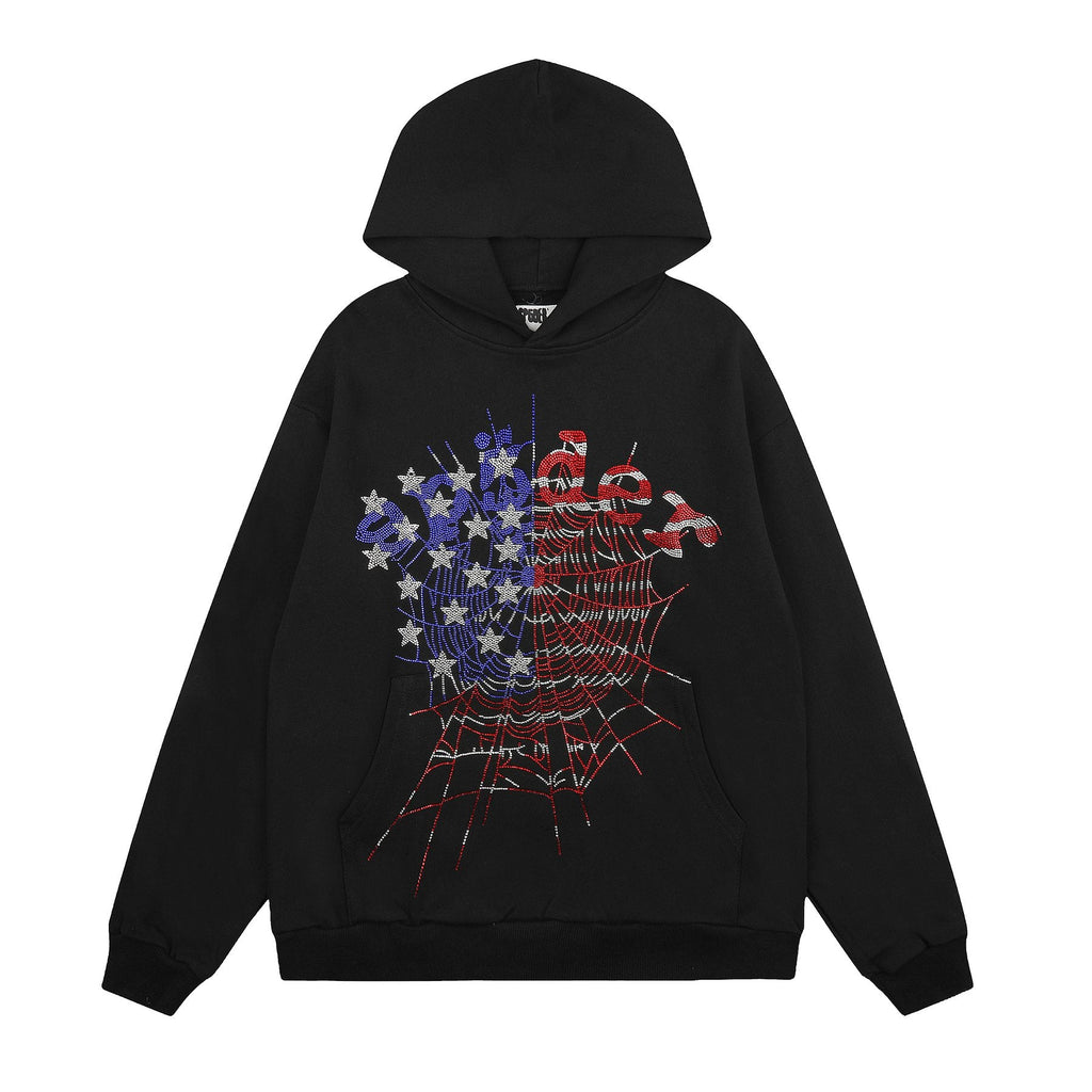 Sp5der Rhinestone Web Graphic Matching Set — front