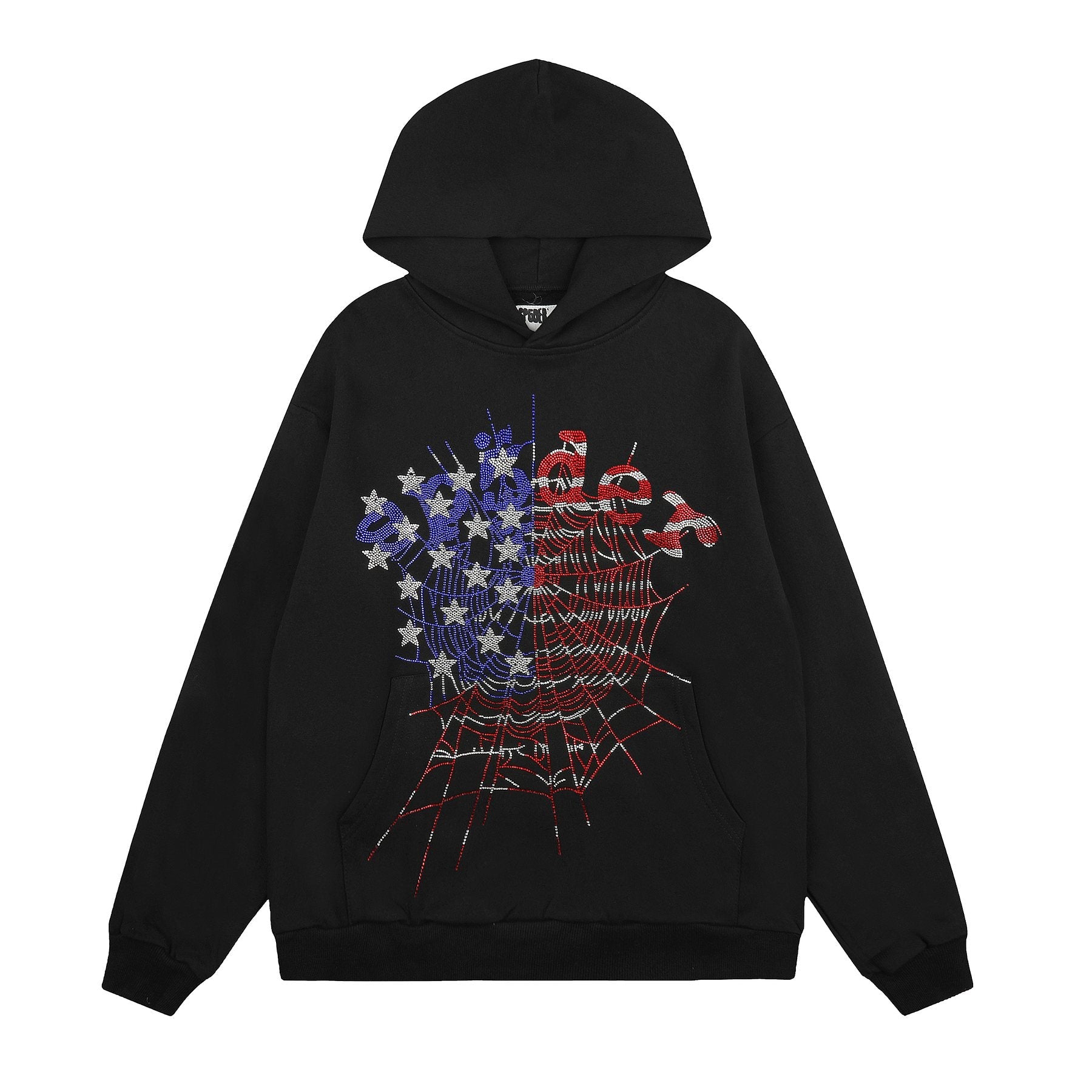 Sp5der Rhinestone Web Graphic Matching Set — front