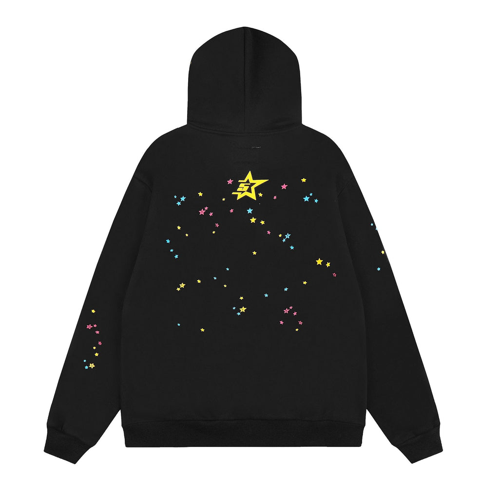 Sp5der Spider-Web Star Zip Hoodie — back