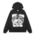 Sp5der Distressed Front Graphic Zip-Up Hoodie — hero