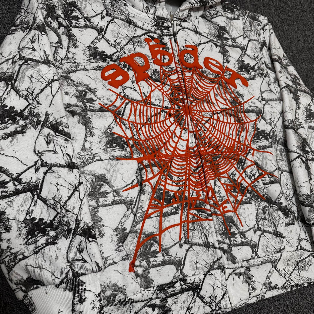 Sp5der Camo Spider Graphic Hoodie & Shorts Set — detail