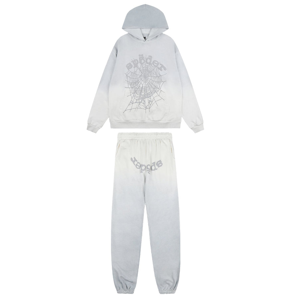 Sp5der Spider Web Hoodie & Sweatpants Set — front