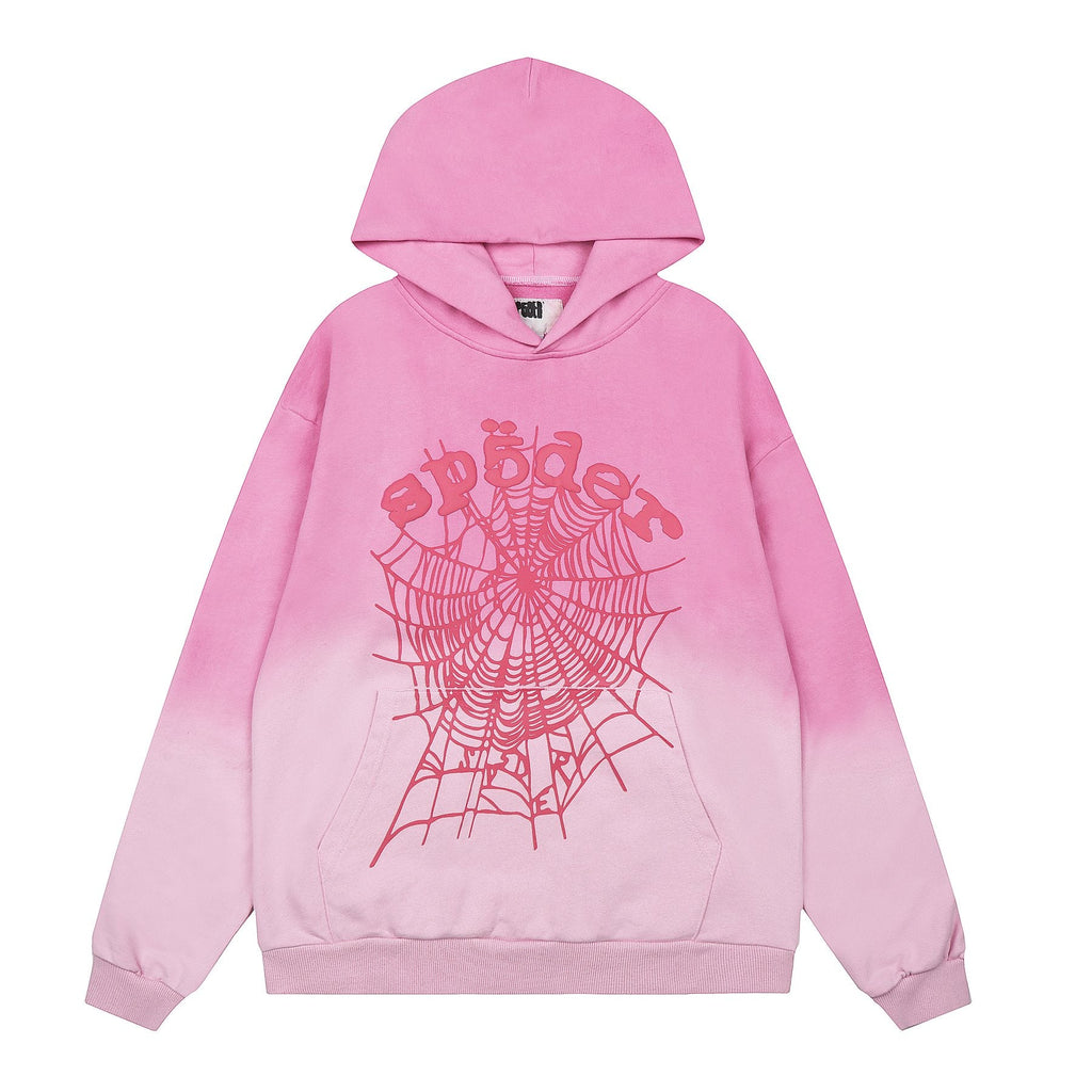 Sp5der Spider Web Hoodie & Sweatpants Set — front