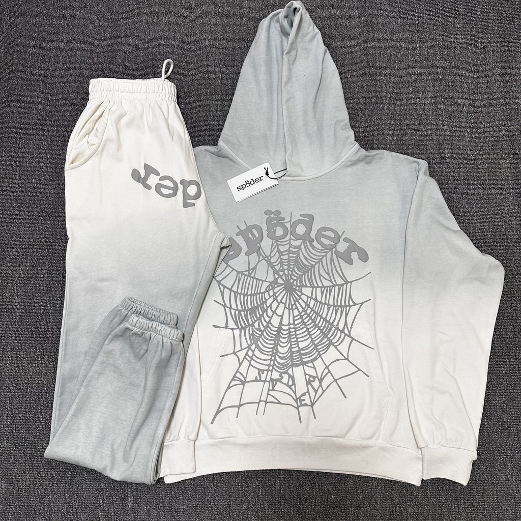 Sp5der Spider Web Hoodie & Sweatpants Set — context