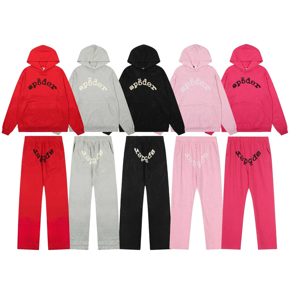 Sp5der Arched Graphic Hoodie & Pants Matching Set — comparison
