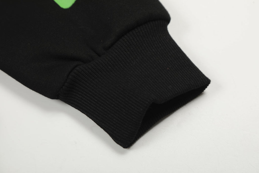 Sp5der Black Spiderweb Zip Hoodie — detail