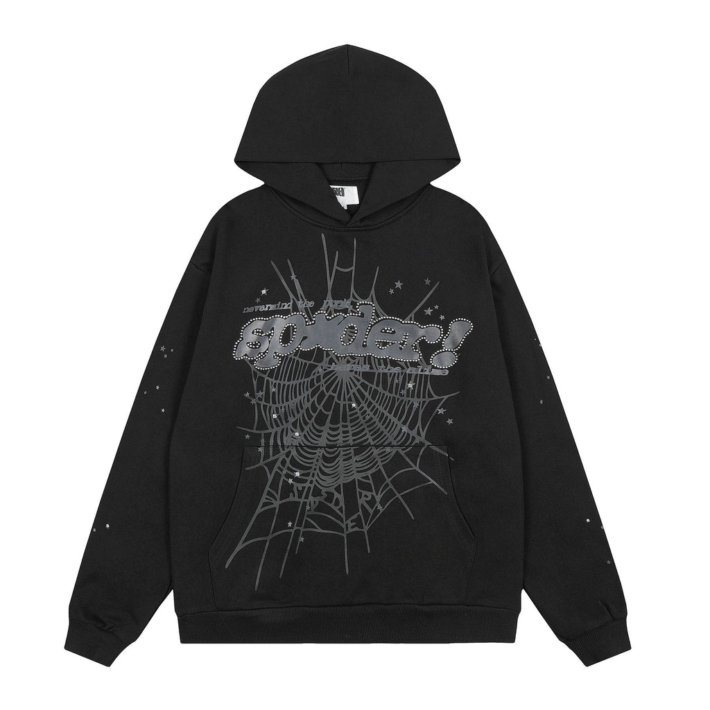 Sp5der Black Spiderweb Graphic Matching Set — front