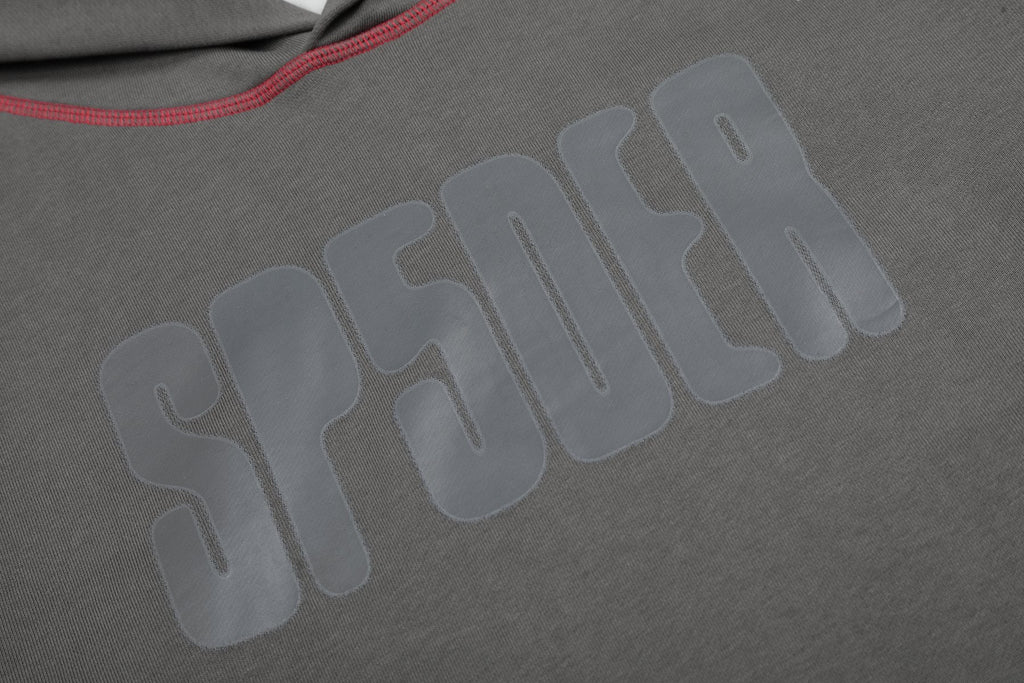 Sp5der Charcoal Gray Hoodie & Sweatpants Matching Set — detail