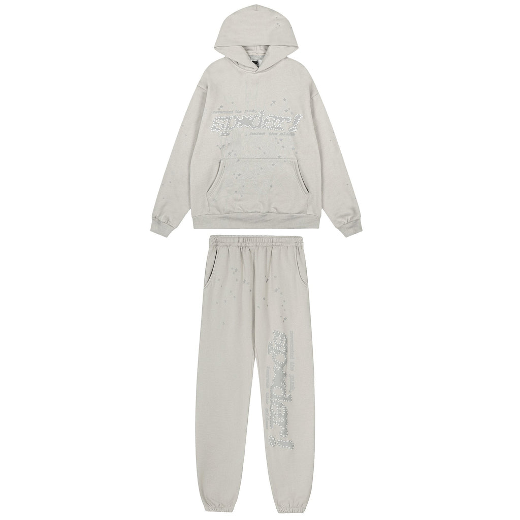 Sp5der Star Graphic Hoodie & Sweatpants Matching Set — hero
