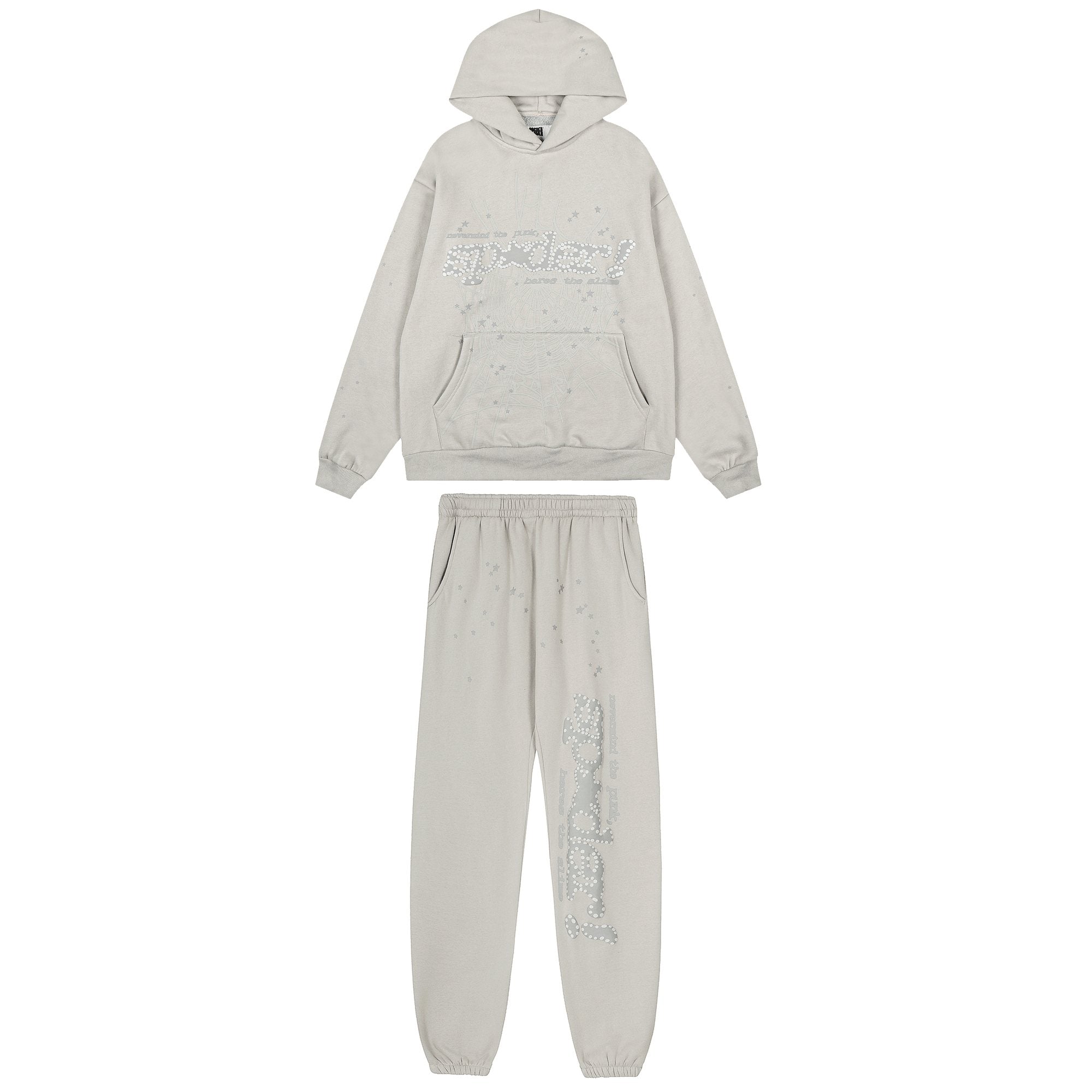 Sp5der Star Graphic Hoodie & Sweatpants Matching Set — hero