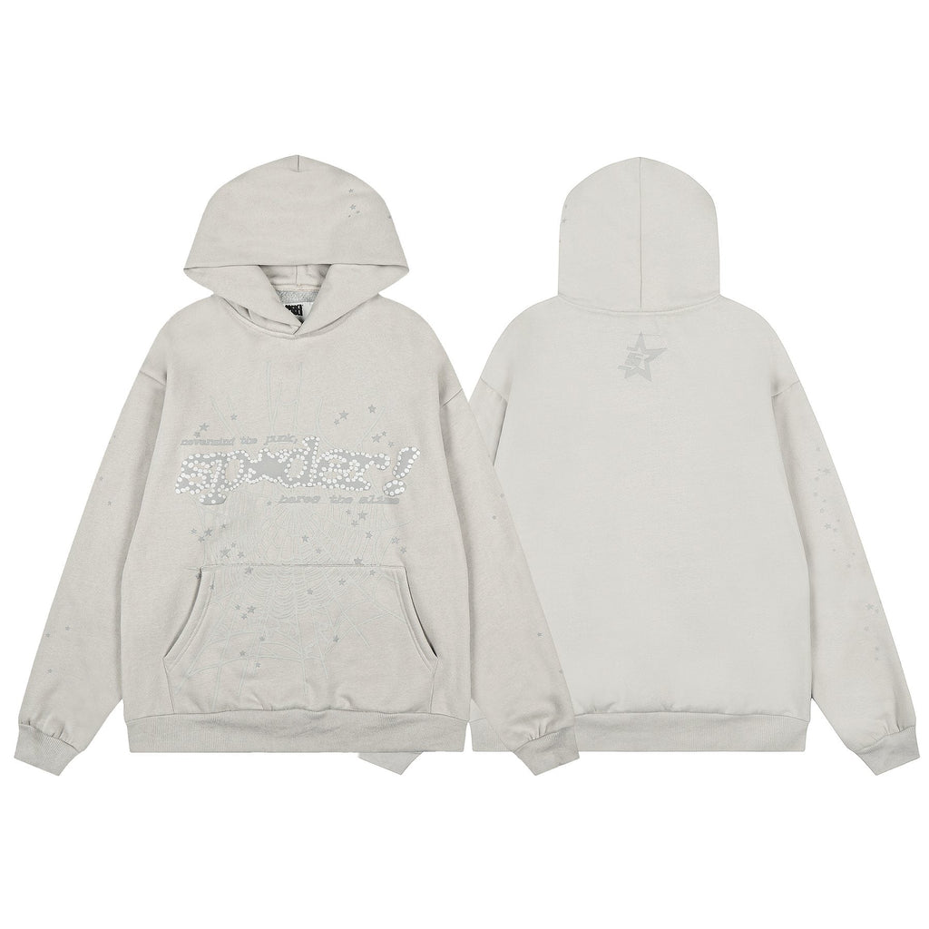 Sp5der Star Graphic Hoodie & Sweatpants Matching Set — front