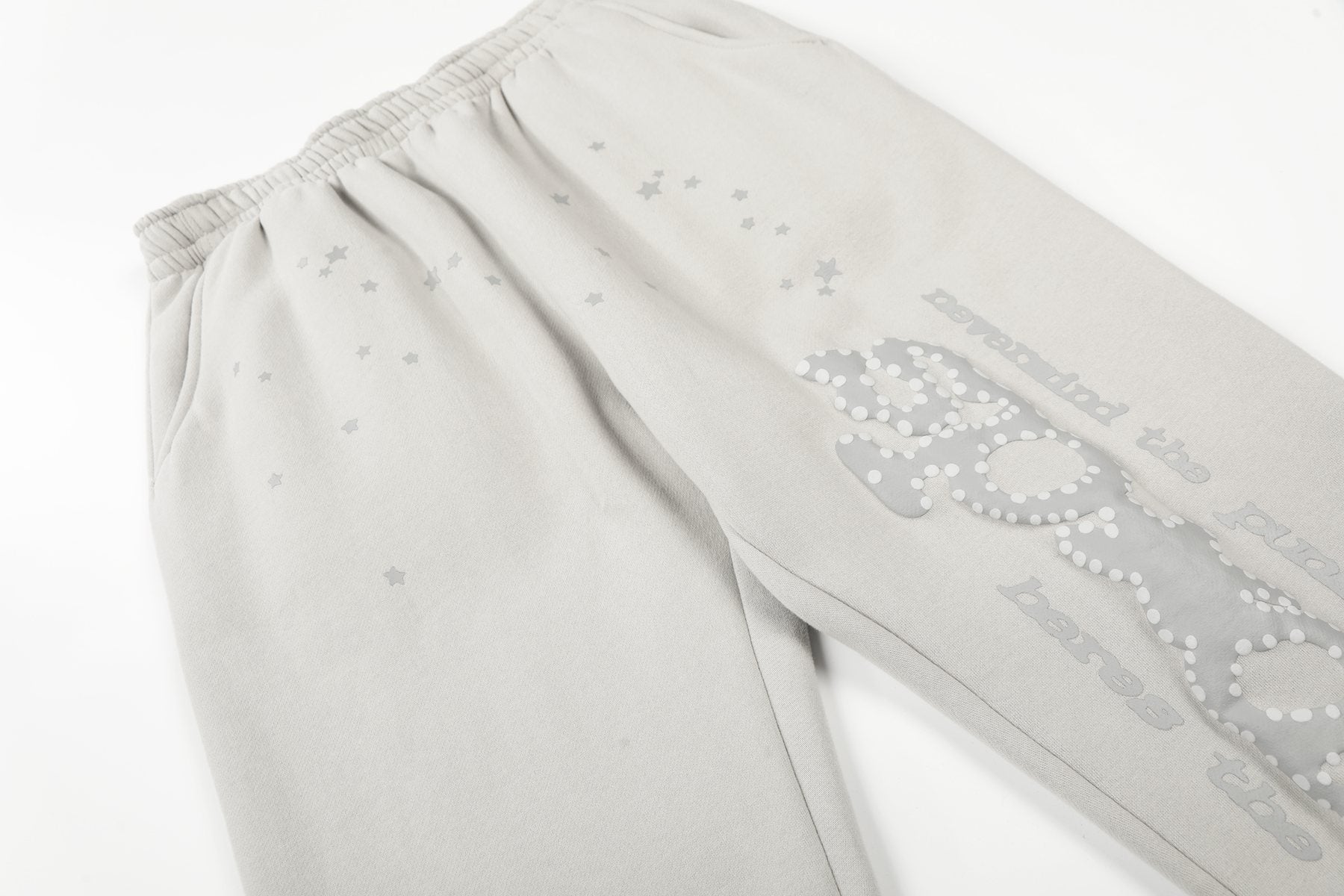 Sp5der Rhinestone Star Hoodie & Sweatpants Set — detail