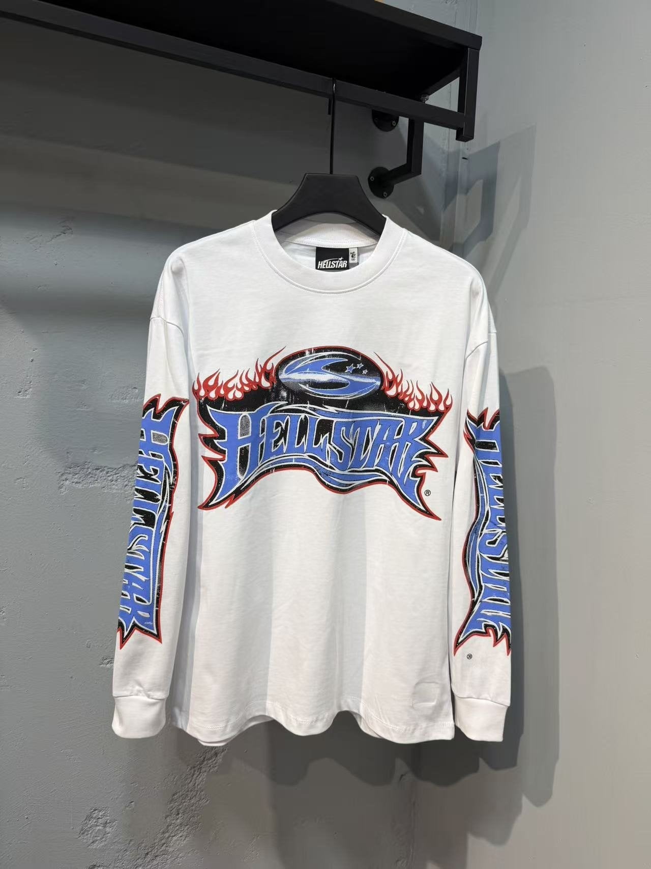 Hellstar Flame Graphic Long-Sleeve T-Shirt — hero