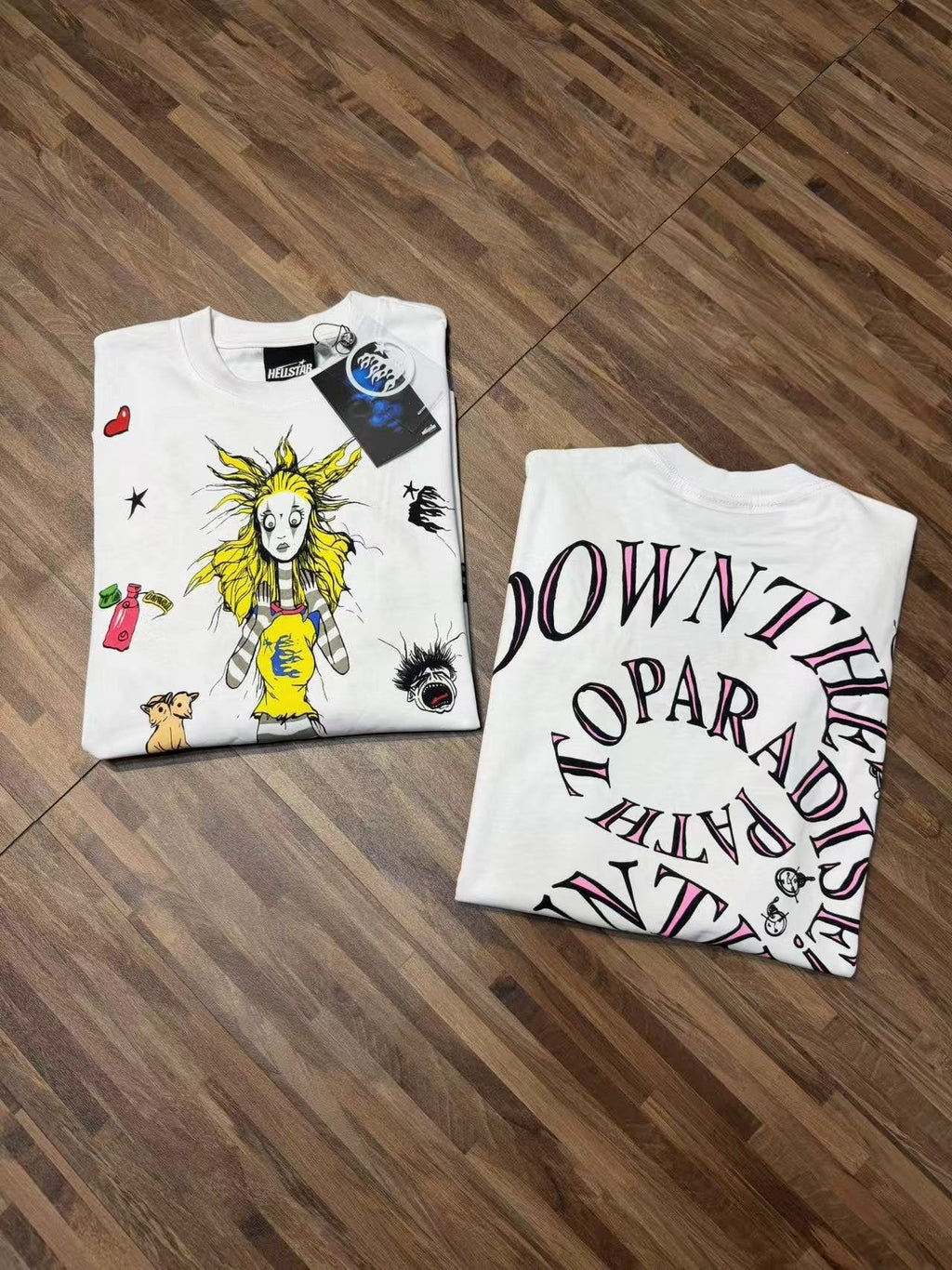 Hellstar Down the Paradise Graphic Long-Sleeve T-Shirt — detail