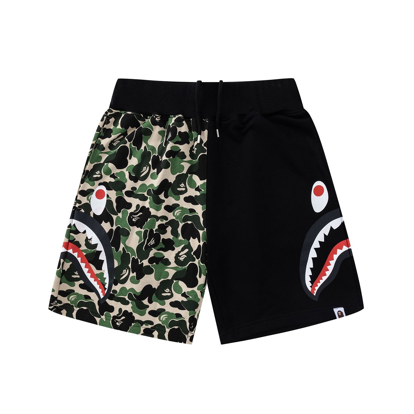 BAPE Shark Eye Graphic Sweat Shorts — front