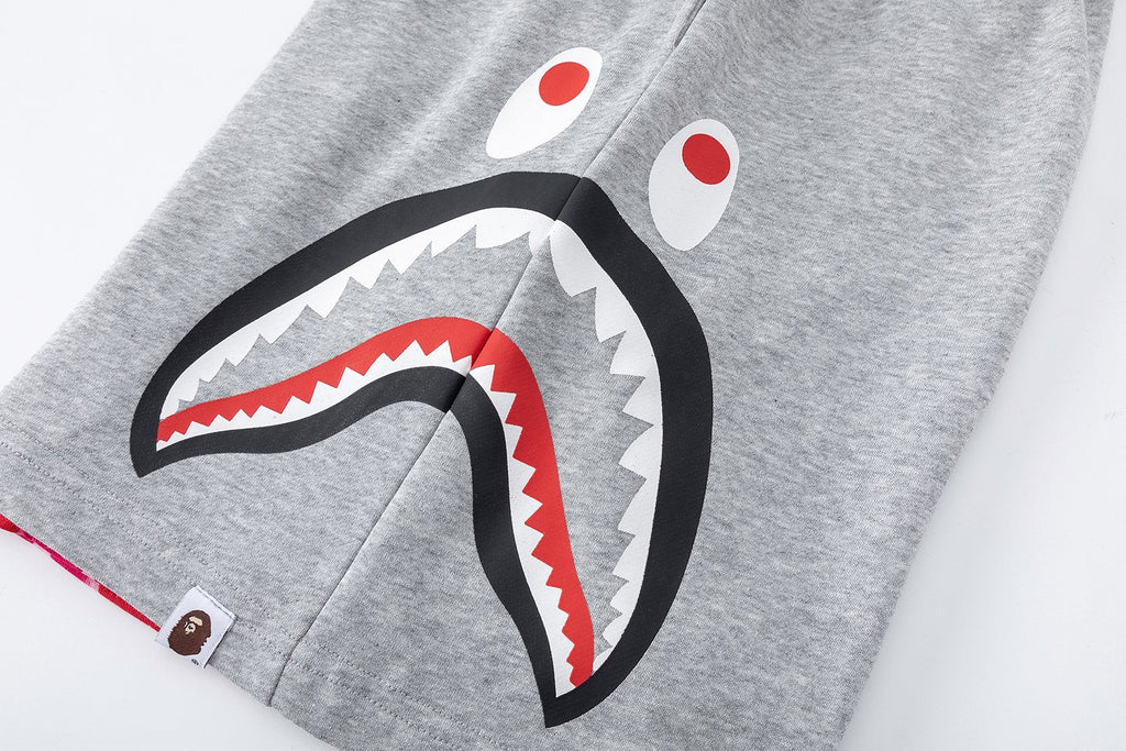 BAPE Shark Eye Graphic Sweat Shorts — detail