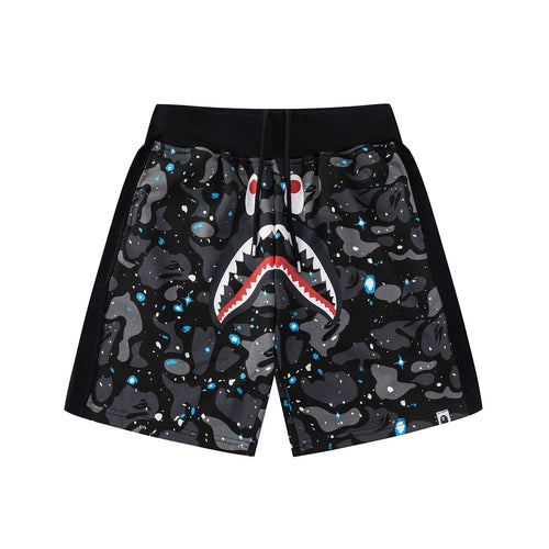 BAPE Camo Shark Graphic Shorts — front