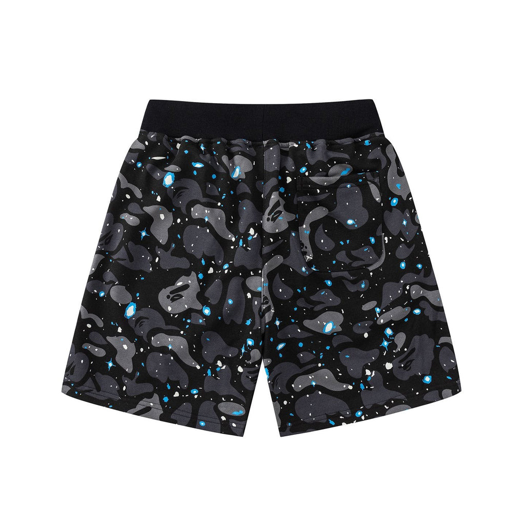BAPE Camo Shark Graphic Shorts — back